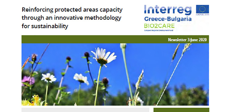 3rd newsletter of the project BIO2CARE "Reinforcing protected areas capacity through an innovative methodology for sustainability"