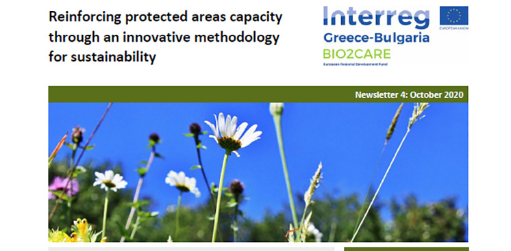 4th newsletter of the project BIO2CARE "Reinforcing protected areas capacity through an innovative methodology for sustainability"