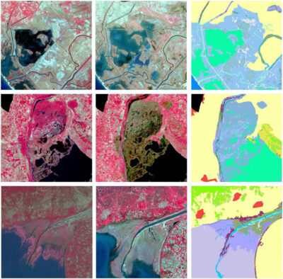 Examples of mapping of ecosystem types according to the modified MAES typology, based on classification of Sentinel 2A-MSI images