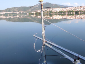 Lake depth measurement with sonar