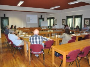Presenting EKBY's actions at the Committee for the Protection of the Environmet of the Hellenic Parliament. EKBY's premises, 2016